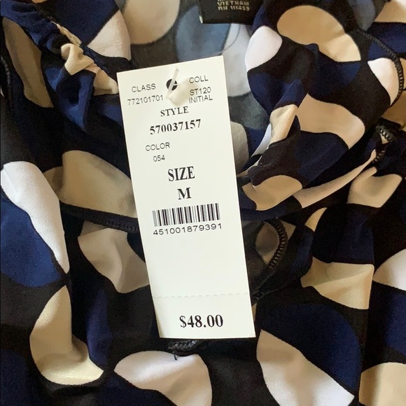 Circle pattern ruffle tank - Picture 4 of 4